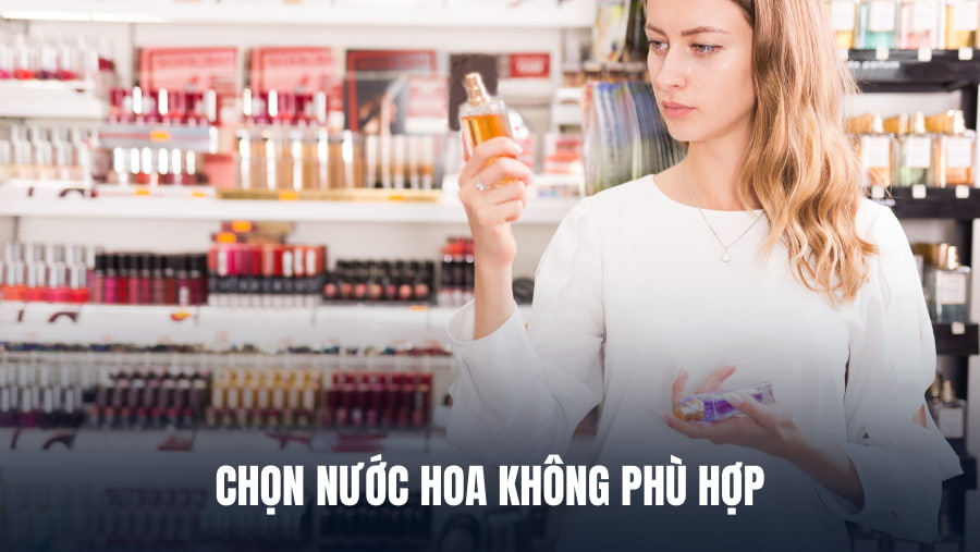 chọn nước hoa không phù hợp